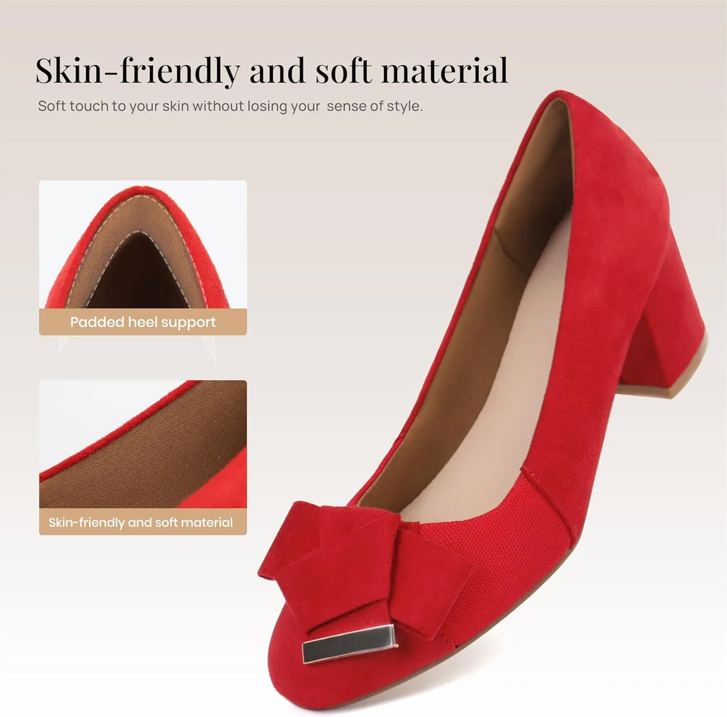 Women Bunion Pumps Comfortable Dress Shoes Orthopedic Heels