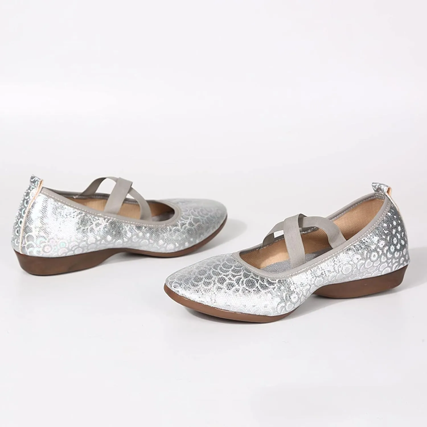 Women's Classic Comfort Flats Fashion Casual Dress Shoes Cute Closed Toe Slip On Lightweight Breathable Walking Shoe
