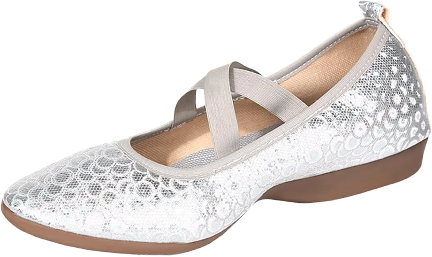 Women's Classic Comfort Flats Fashion Casual Dress Shoes Cute Closed Toe Slip On Lightweight Breathable Walking Shoe